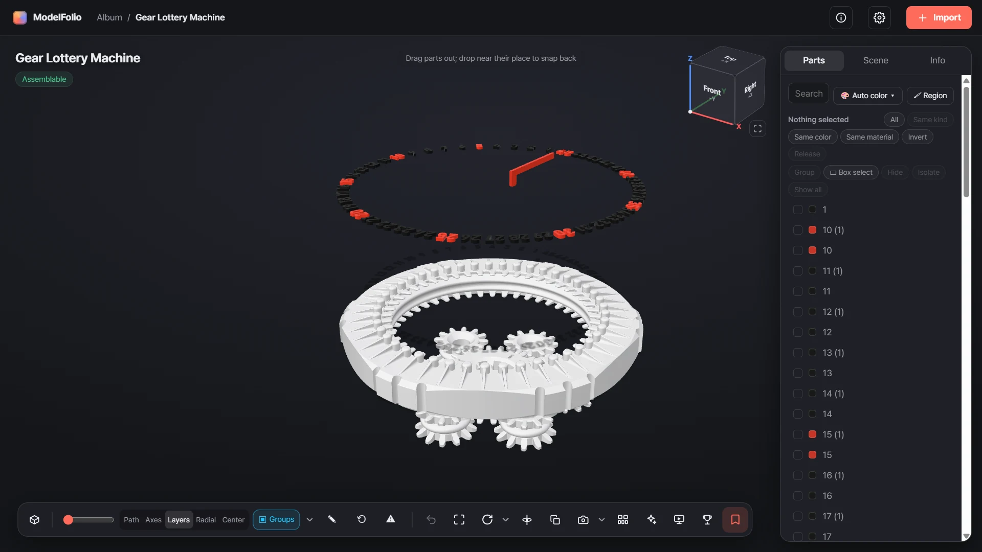 Gear Lottery Machine